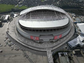 Стадион «Уэмбли» (Wembley Stadium), расположенный в северо-западном районе Лондона